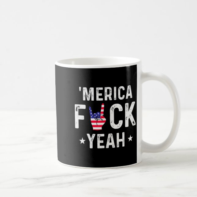 Mug Funny Merica For Yeah 4th Of July  (Droite)