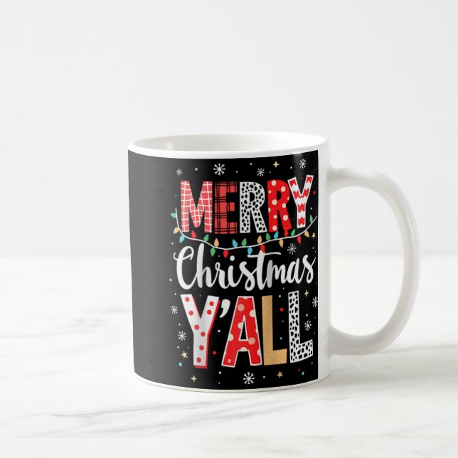 Mug Funny Merry Christmas Y All Party Santa Xmas Light (Droite)