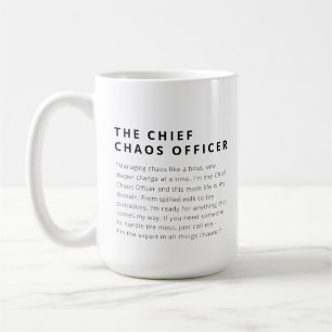 MUG FUNNY MOM LIFE CHEF CHAOS OFFICIER