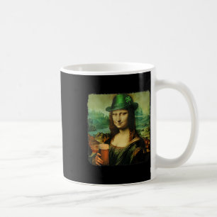 Mug Funny Mona Lisa St. Patricks Shamrock de la journé