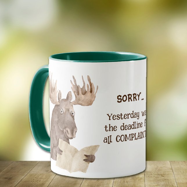 Mug Funny Moose Plainte (Créateur téléchargé)