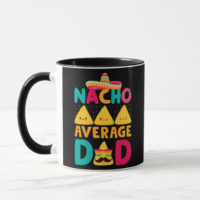 Mug Funny Nacho Moyenne Papa Nachos Et Mexicain (Gauche)