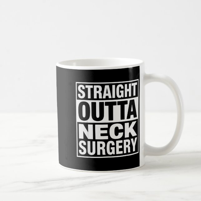 Mug Funny Neck Surgery Art For Men Women Injury Neck S (Droite)