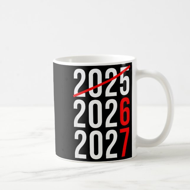 Mug Funny New Year 67 Meme Hello 2026 Goodbye 2025 Wai (Droite)