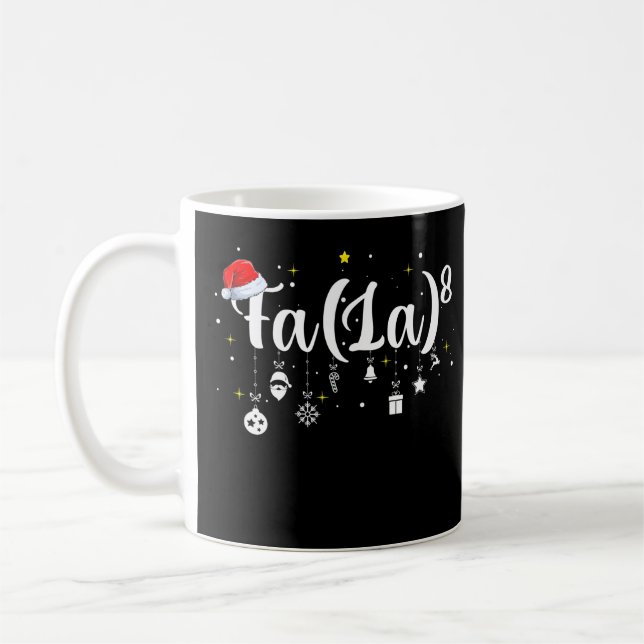 Mug Funny Noël 2021 Fa La 8 Maîtrise Enseignant Noël S (Gauche)