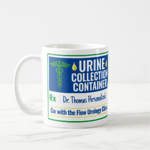 Mug Funny Novelty Doctor Nurse Collection d'urine pers