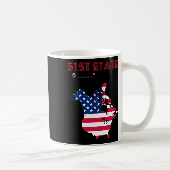 Mug Funny O Canada 51e États Trump Canada mème Amériqu (Droite)