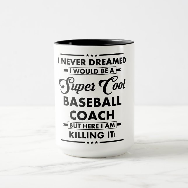 Mug Funny Occupation/Profession Super Baseball Coach (Centre)