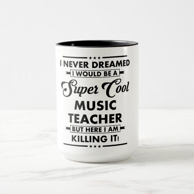 Mug Funny Occupation/Profession Super Cool Teacher (Centre)