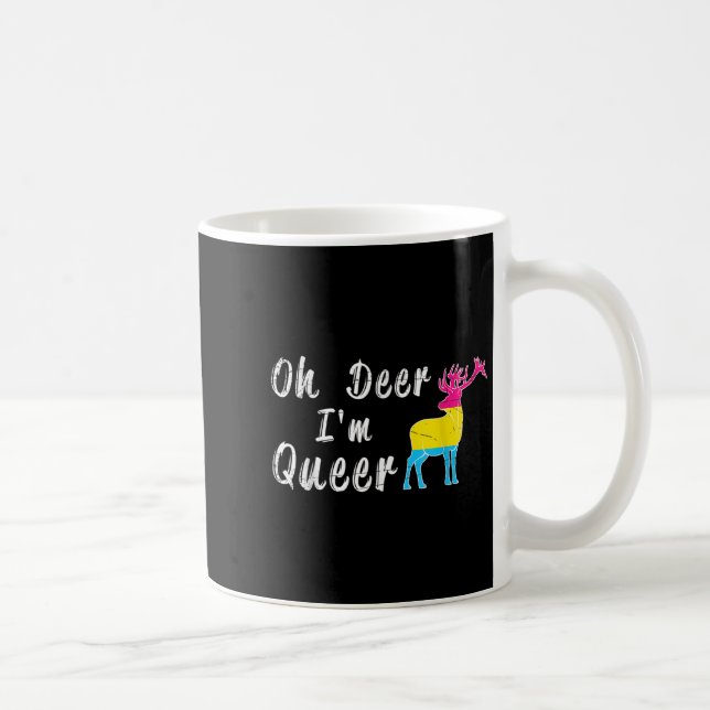 Mug Funny Oh Dear Im Queer Lgbtq Pride Month Gift Panu (Droite)