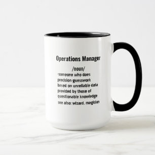 Mug Funny Operations Manager Dons de définition