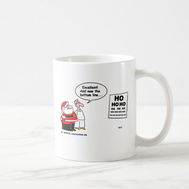 Mug Funny Optométriste et Père Noël Christmas mignon C (Droite)