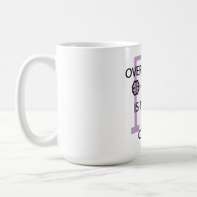 Mug Funny Overthinking Is My Best Cardio Gym Workout (Gauche)