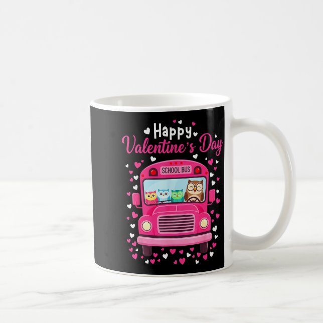 Mug Funny owls school bus driver happy valentines day (Droite)