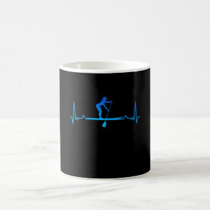 Mug Funny Paddleboard Heartbeat Cadeau