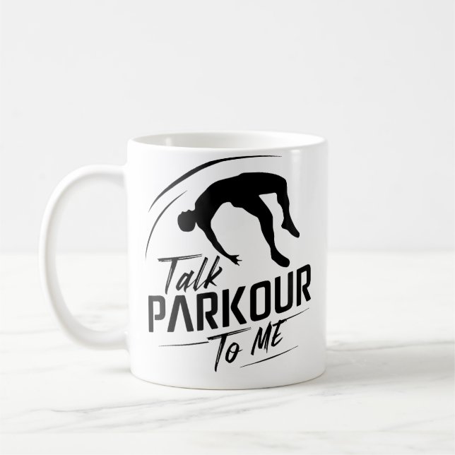 Mug Funny Parkour Obstacle Course Design For Parkour L (Gauche)