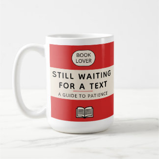 Mug Funny Patience Title Retro Paperback Cover Red