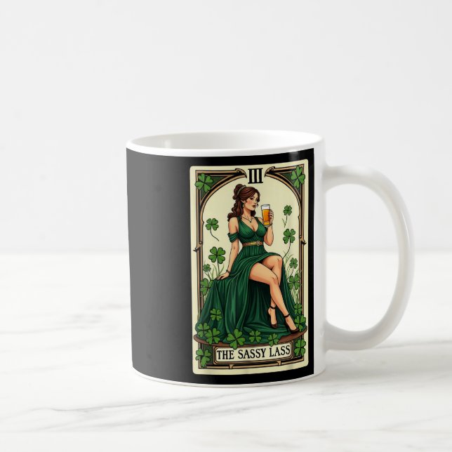 Mug Funny Patricks Day La Sy L Tarot Card Uni (Droite)