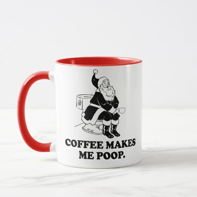 Mug Funny Père Noël Café Noël (Gauche)