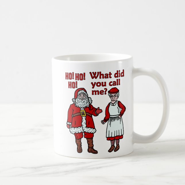 Mug Funny Père Noël & Mme Noël (Droite)