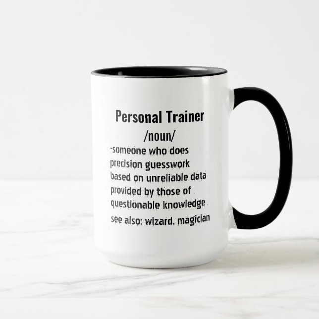 Mug Funny Personal Trainer Définition cadeaux (Droite)