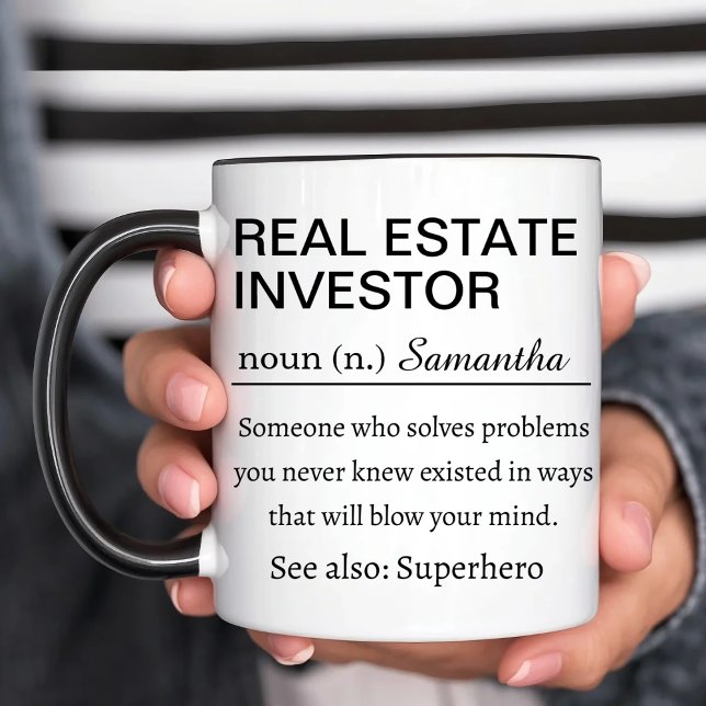 Mug Funny Personalized Real Estate Investor Definition (Créateur téléchargé)