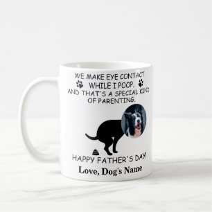 Mug Funny Personnalisé Chien Papa, Chien Poop Fête des