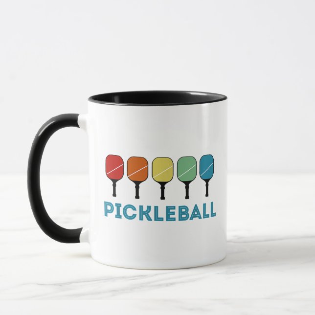 Mug Funny Pickleball Retro Vintage (Gauche)