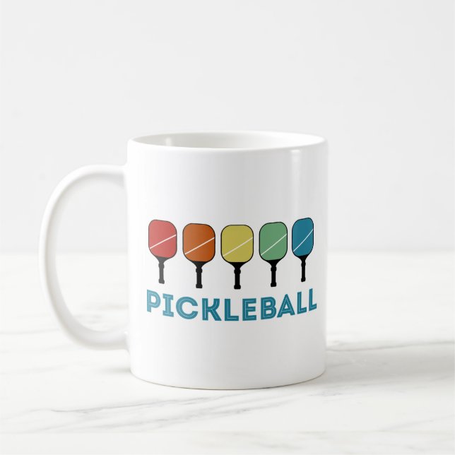 Mug Funny Pickleball Retro Vintage (Gauche)