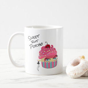 Mug Funny Pink Kawaii Humour alimentaire Cupcake Hallo