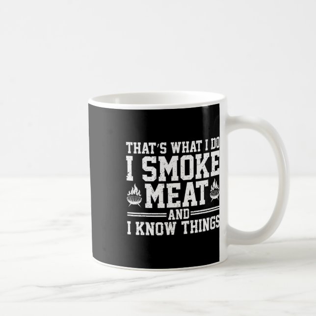 Mug Funny Pitmaster I Smoke Meat Bbq Smoker Grill Gril (Droite)