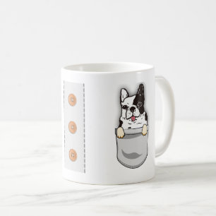Mug Funny Pocket French Bulldog Race Adulte Chien Pers