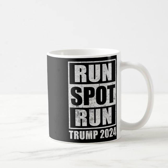Mug Funny Pro Trump 2024 Run Spot Run Trump Kamala Deb (Droite)