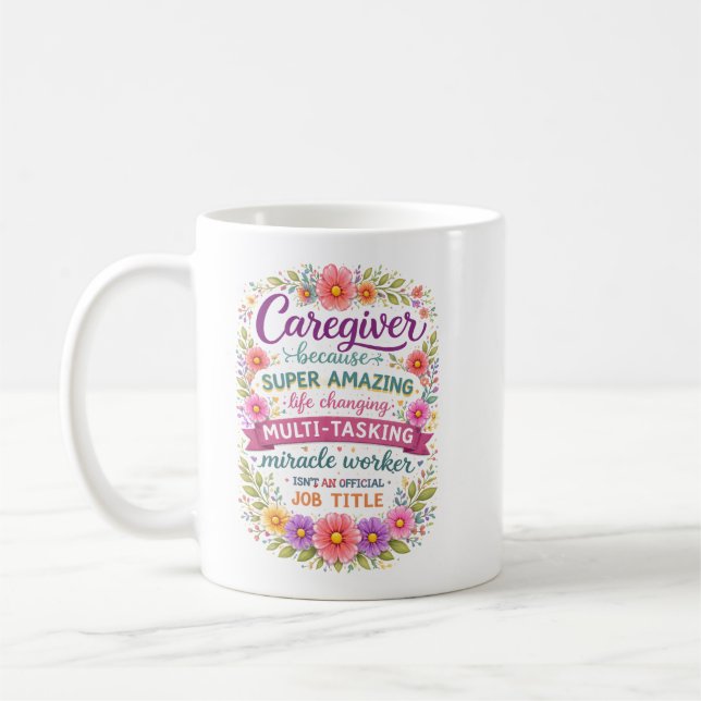 Mug Funny Property Caregiver | Happy Caregiver Day (Gauche)