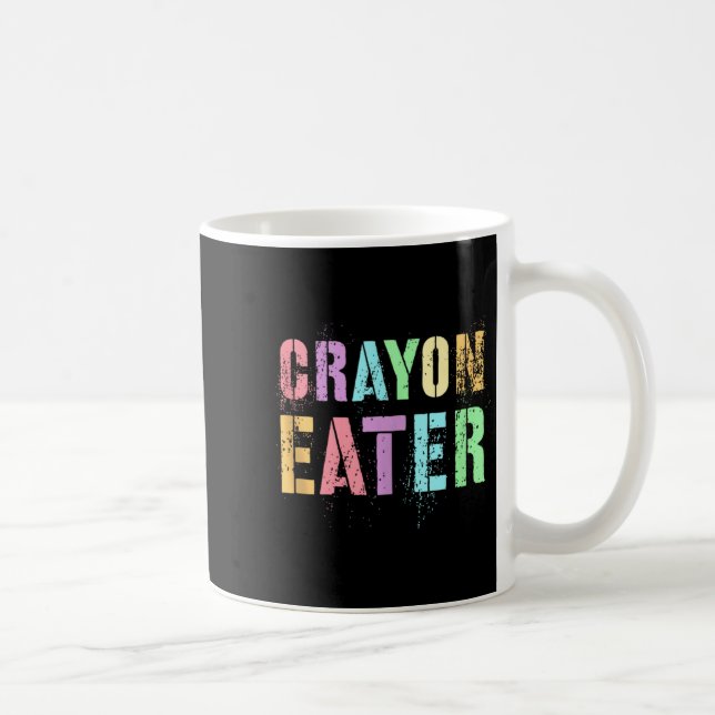 Mug Funny Proud Crayon Eater Military Veteran Dad Offi (Droite)