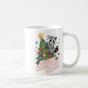 Mug Funny Raccoon Noël Trash Panda Noël
