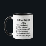Mug Funny Railroad Engineer cadeaux de définition<br><div class="desc">Idées cadeaux uniques pour les ingénieurs ferroviaires : Explorez une variété de cadeaux réfléchis pour les ingénieurs ferroviaires, convenant à la fois aux hommes et aux femmes. Des idées de cadeaux amusantes et pratiques aux objets qui célèbrent leur passion pour la faune, ces sélections honorent le dévouement et l'expertise de...</div>