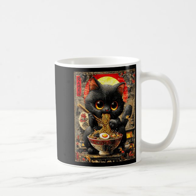 Mug Funny Ramen Cat Noodle Lovers Anime Otaku  (Droite)