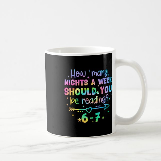 Mug Funny Reading 67 Teacher Six Seven Reading 6 7 Boo (Droite)