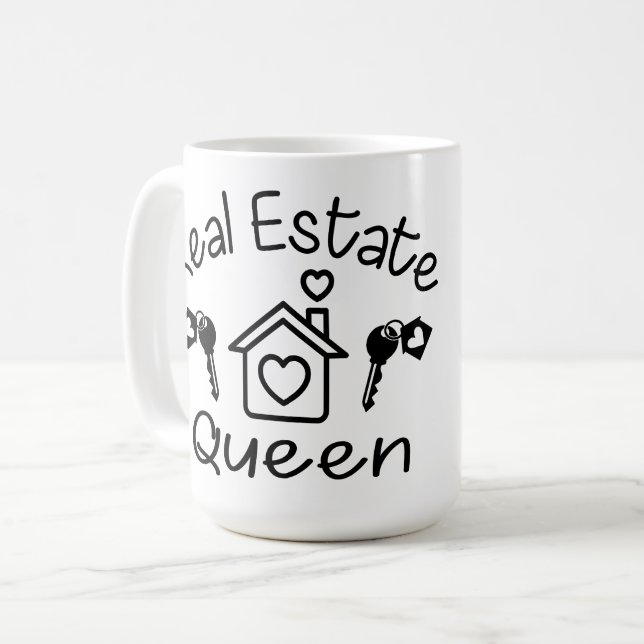 Mug Funny Real Estate Agent Realtor House Broker (Devant gauche)