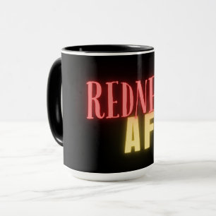 Mug Funny Redneck AF Neon Personnalisé