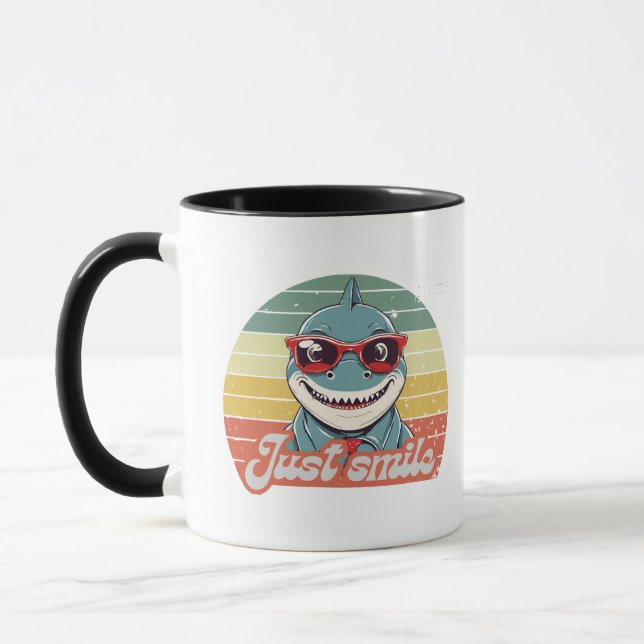 Mug Funny requin invitation vous sourire (Gauche)