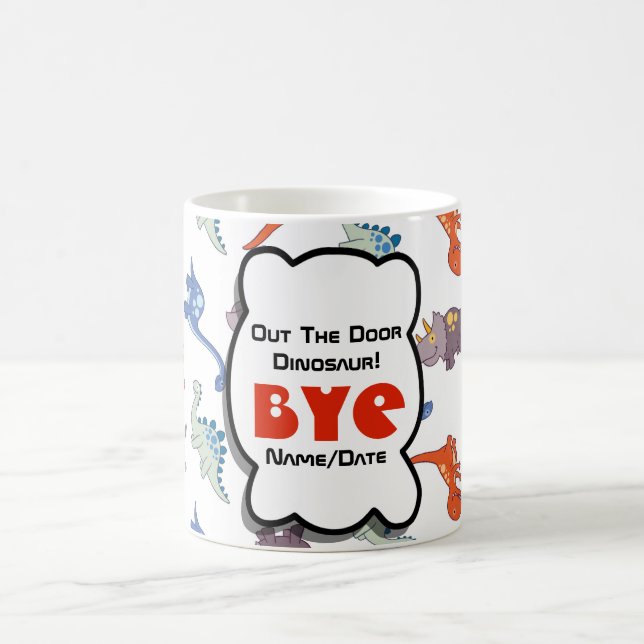 Mug FUNNY Retraite Colleague Out Door Dinosaur (Centre)