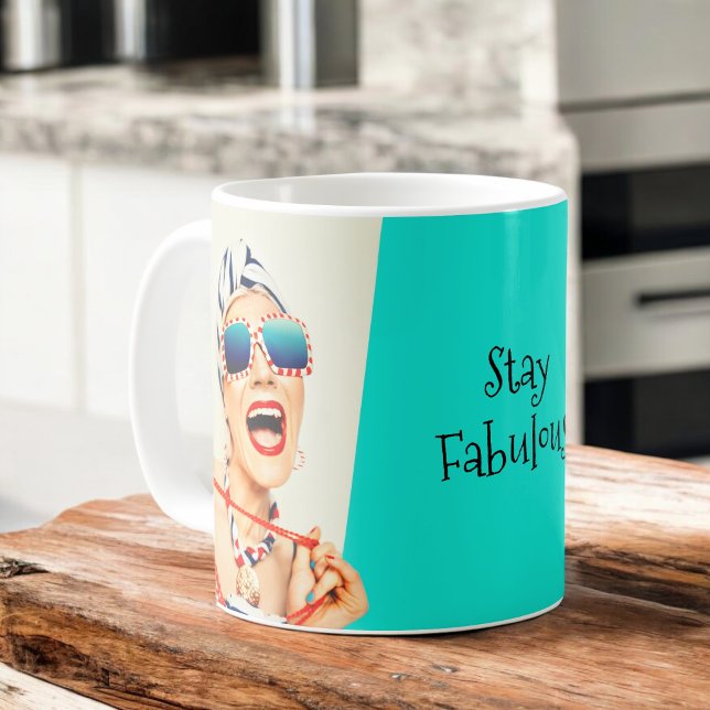 Mug Funny Retro Beach Lady dans Lunettes de soleil Fab (Créateur téléchargé)