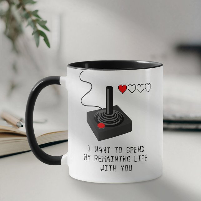 Mug Funny Retro Gamer Valentine Love (Créateur téléchargé)