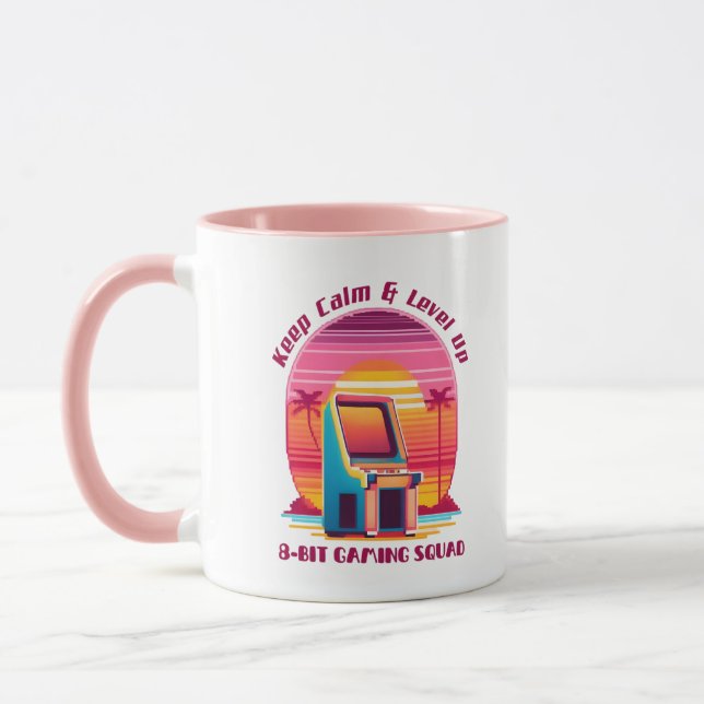 Mug Funny Retro Gaming 80s Arcade 8-Bit Gamer Humour (Gauche)