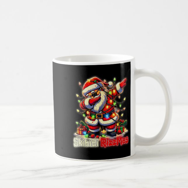Mug Funny Rizz Santa Claus Dabbing Christmas Skibidi R (Droite)