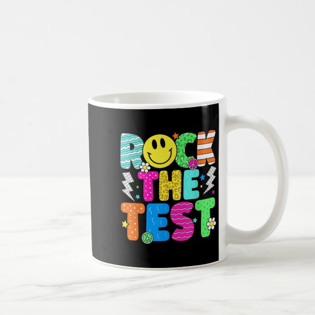 Mug Funny Rock The Test Test Day Professeur étudiant M (Droite)