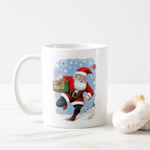 Mug Funny Running Père Noël