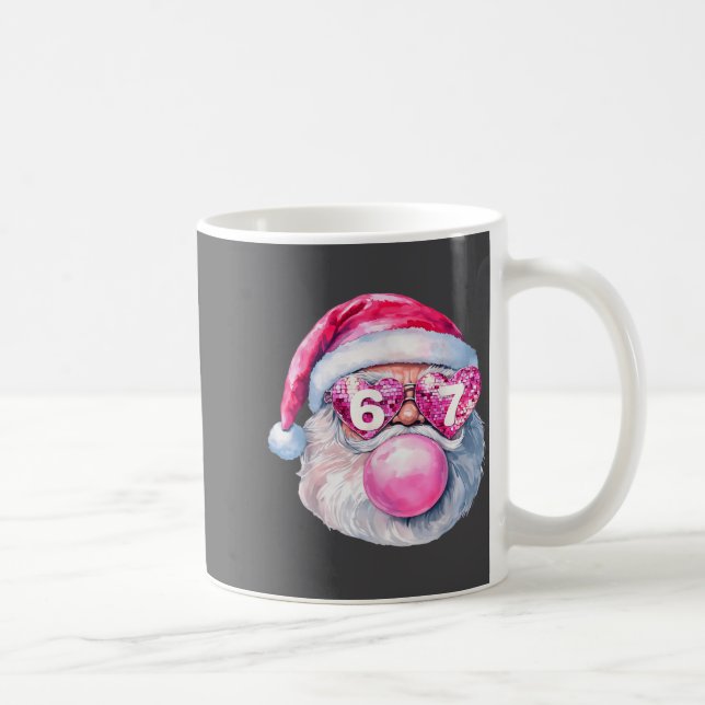 Mug Funny Santa 67 Bubblegum Nk Christmas Six Seven Me (Droite)